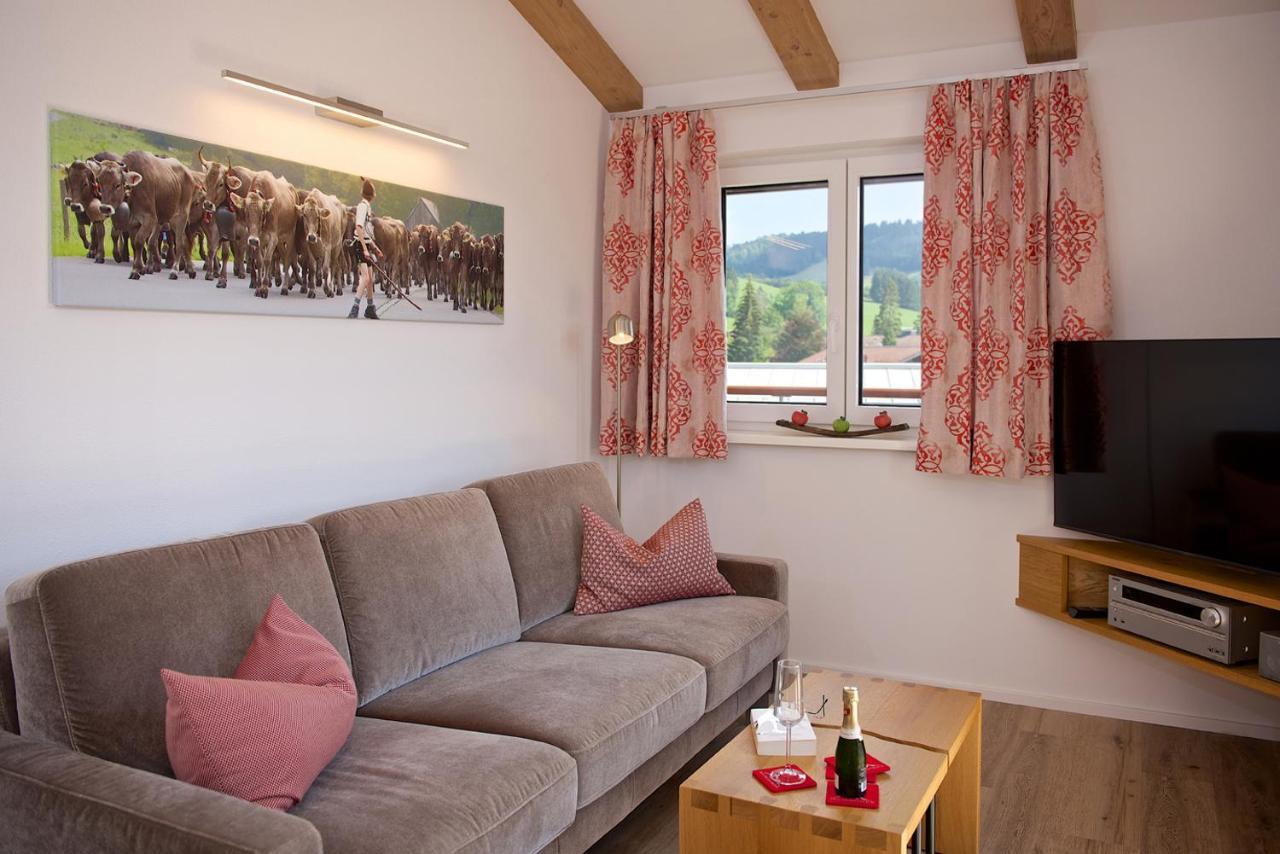 5 Sterne Ferienwohnung Hochgratblick Mit Schwimmbad Und Sauna اوبرستوفن المظهر الخارجي الصورة